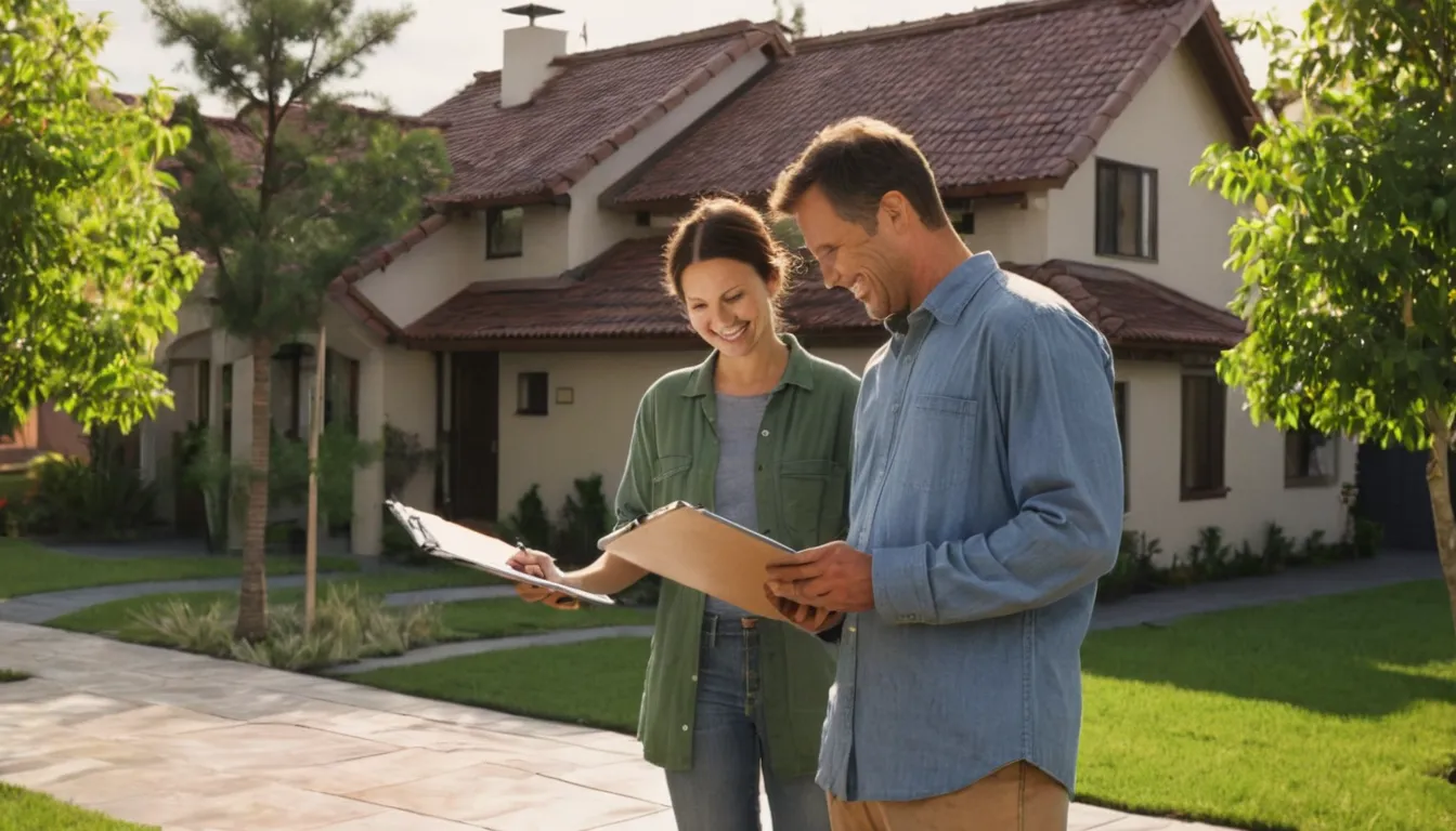 Homeowner reviewing a written tree quote with a local provider